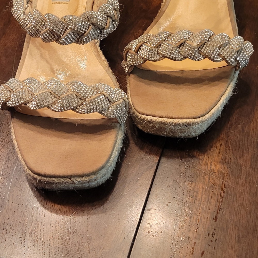 Steve Madden Sparkle Espadrille 9 wide - Picture 3 of 4